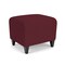 Lesro Siena Lounge Reception 1 Seat Bench, Black, OH Wine Upholstery SN1001 - alternate 2